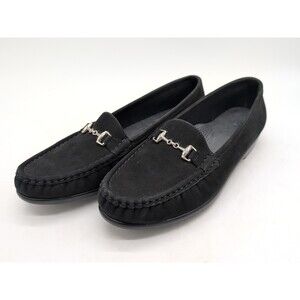 SAS Tripad Comfort Bliss Slip On Wedge Shoes Chain Loafers Black Size 10